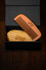 Load image into Gallery viewer, Beard Brush and Beard Comb Set - Bristle Brush