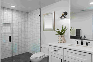 Men's Bathroom Oasis: Refreshing Showers and Grooming Galore