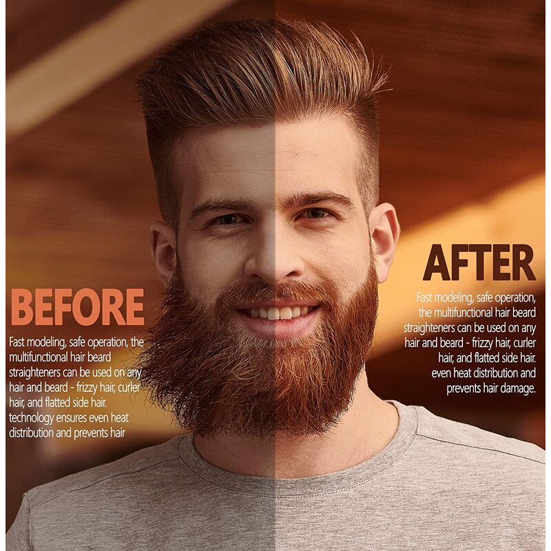 Pro Beard Straightener - 2 In 1 - For Australian Men