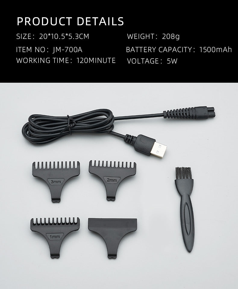 Beard Trimmer Salon Grade - Cordless & Rechargebale  2024 Model