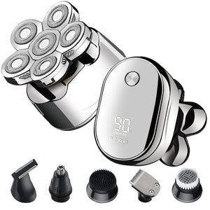 6 in 1 Electric Shaver - Shaver, Trimmer, Nose Trimmer + Many More